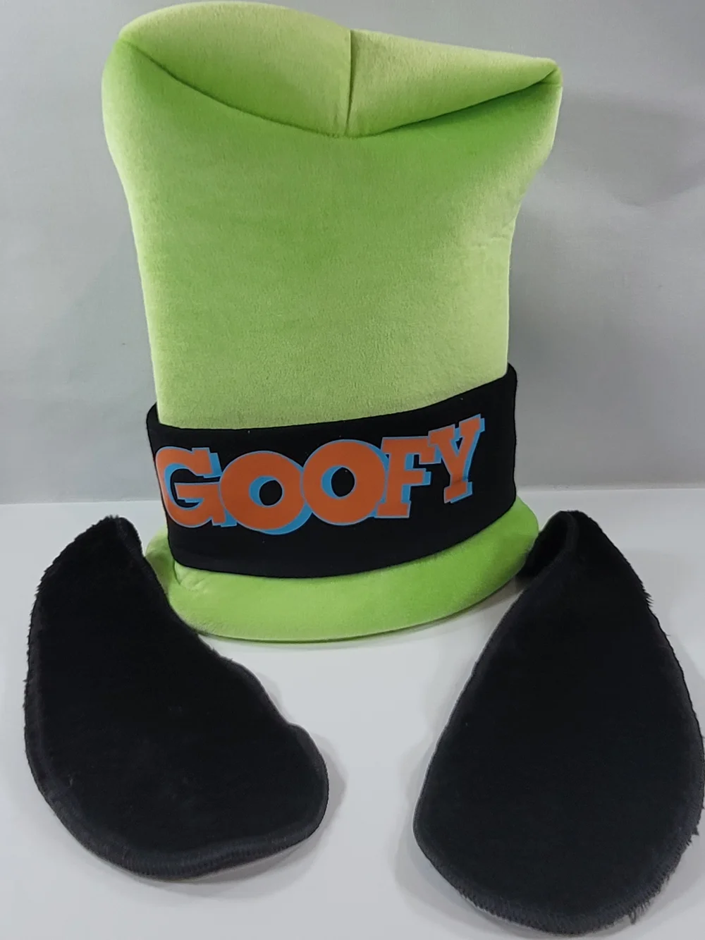 Walt Disney World Adult Men's Goofy Tall Hat Cap Green Floppy Ears Polyester